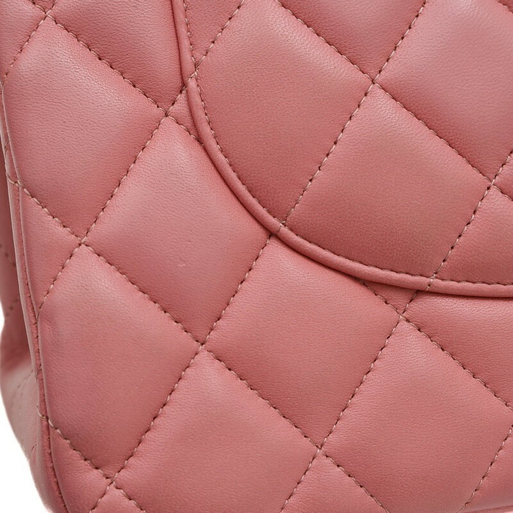 CHANEL Matelasse Double Chain Shoulder Bag Lambskin Pink A58600 - Picture 7 of 10